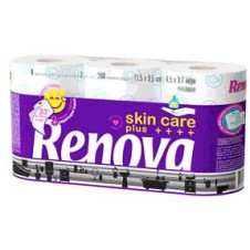 PAPEL HIGIÉNICO RENOVA SKIN CARE PLUS 10x6 ROLLOS.