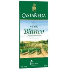 VINO BRICK CASTAÑEDA BLANCO 12x1 L.