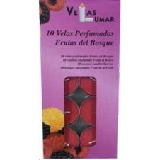 VELAS LUMAR FRUTAS DEL BOSQUE 12x10 UND.