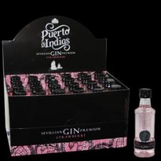 GINEBRA PUERTO DE INDIAS FRESA MINIATURA 24x50 ML.