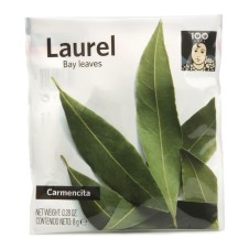 LAUREL HOJAS CARMENCITA PAQUETE 8 GR x12 UND.