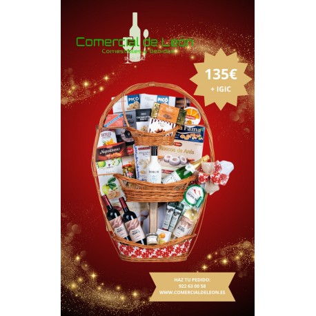 CESTA NAVIDAD PORRA + CARTULINA