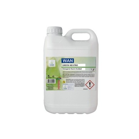 VAJILLA DETERGENTE WAN GREEN NEUTRO 4x5 L.