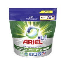 JABÓN ARIEL P&G WASH ALL IN 1 CAP.48 UND.