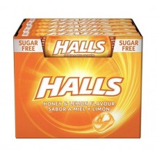 CARAMELOS HALLS MIEL Y LIMÓN S/A 32GX20 UND.