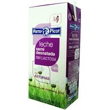 LECHE RENY PICOT SIN LACTOSA SEMIDESNATADA 6x1 L.