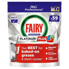 VAJILLA FAIRY PLATINUM PLUS 59 CÁPSULAS CAJA 4 PAQ.