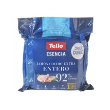 JAMÓN COCIDO EXTRA ENTERO TELLO ESENCIA 92%.