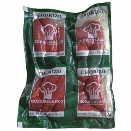 CHORIZO ASTURIANO GORRO BLANCO.