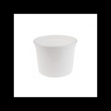 TARRINA BLANCA REDONDA 1000CC P/25 UND.