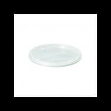 TAPA TRANSP. TARRINA BLANCA REDONDA 1000CC P/25 UND.