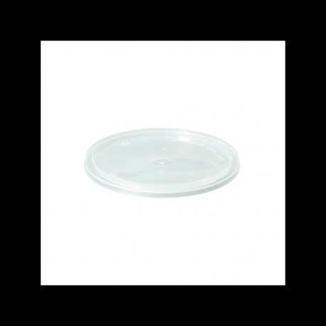 TAPA TRANSP. TARRINA BLANCA REDONDA 1000CC P/25 UND.