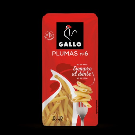 PASTA GALLO PLUMA Nº6 24x250 GR.