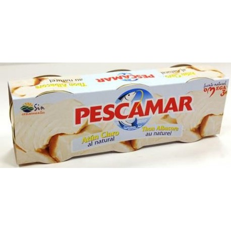 ATÚN PESCAMAR NATURAL PACK 3 32x80 GR.