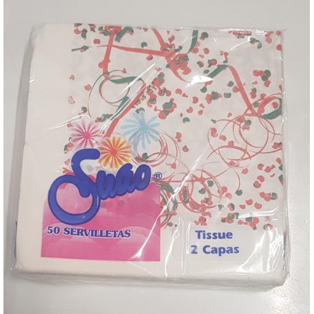 SERVILLETA 40x40 CONFETI NAVIDAD SUAO 24x50 UND.